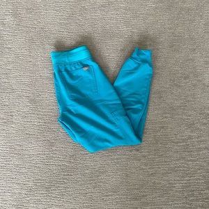 Figs women’s Teal Zamora- Petite Jogger Scrub Pants- XXS